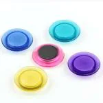 Aptitude Multicolor Plastic 30 mm Magnet Button (Pack of 10)