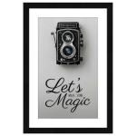 ArtX Multicolor Lets Make Some Magic Motivational Camera Wall Art Painting 13 X 19 Inch