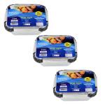 Freshee 210ml 30pcs Aluminium Foil Disposable Container with Lid Ideal for Cloud Kitchen, Restaurant, Canteen