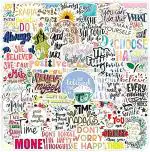 iDream Motivational Quotes Waterproof Vinyl DIY Sticker for Laptop Desk Skateboard Luggage Guitar Furniture Toy Scrapbook (Set of 50)