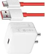 Maxxcen 65 W SuperVOOC 5.4 A Mobile 65W DASHS/s21a/FLASHS/DARTS CHARGER 6A SUPER FAST DATA CABLE INCLUDED Charger with Detachable Cable (Red, Cable Included)