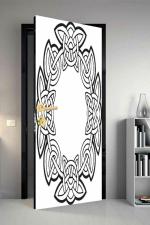 Qth Line Art Dor-0965 Design Door Sticker