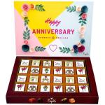 Expelite Flowers And Chocolate For Couples- 24 pc Anniversary Gift for Friend Bars (450 g)