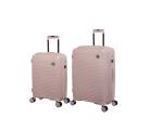 it luggage Spontaneous Soft Pink Set of 2 Medium & Cabin24 & 20 inches Expandable AntiTheft Zipper Polypropylene Hardsided with TSA Lock 8 Wheel Trolley Bag