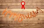 SV TRADERS Happy Birthday Cursive Rose Gold Banner,Happy Birthday Badge Assorted Color for Birthday