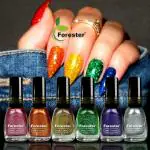 Forester Ultra-long-wear formula High Shine Nail Polish Multicolor Pack of 6 Multicolor (Pack of 6)