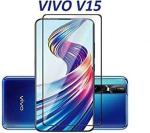 Hobbytronics Vivo V15 Black Tempered Glass Scratch Resistant, Anti Fingerprint with Bubble Proof, Screen Protectors (18 x 10 x 2 cm)