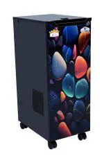 Nirblez Fully Automatic Domestic Atta chakki Machine, Aata Maker,Ghar Ghanti, with Inside LED Light and Standard Accessories 0.75unit / per Hour Vortex_Light Stone