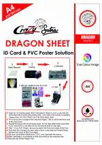 Crazy Sutra PVC Lamination Dragon Sheet Set of 12 Cores and 24 Overlays A4 Size - 210x297 mm