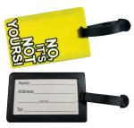 Shining Zon Luggage Identification Tags for Bags,Backpacks and Suitcase with Funny Quote Messages (Pack Of 24 Yellow)