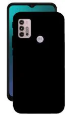 LazyLion Motorola Moto G30 Black Silicone Shockproof Phone Case, Ultra Safety with Soft Feel