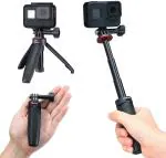ULANZI MT-09 Extention Vlog Tripod Mini Portable Handle Grip for Gopro Hero 8 7 6 5 GoPro max Black Session Osmo Action Camera