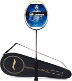 Li-Ning Red Carbon Fibre Strung Badminton Racquet, 84 G