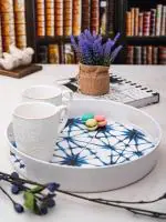 GOODHOMES Melamine Round Serving Tray MT223