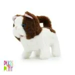 Hamleys Huggable Cuddly Bella Walking Cat Stuffed Toy, Soft Toys For Kids, Cute Plushies Purple, Multicolour, 3Y+