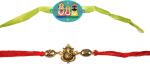 Kavim Kids KARA 22208 Assorted Rakhi Set (Jagannath Ji and Ganesh Ji Rakhi)