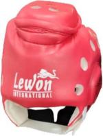 Lewon International Blue, Red, White Synthetic Taekwondo Head Guard Indian No-0, 8 To 12 Years
