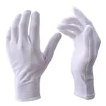 SHIVAAY White Gloves, Zealor 12 Pairs Soft Cotton Gloves, Coin Jewelry Silver Inspection Gloves, Stretchable Lining Glove (X-Large)