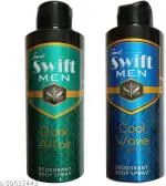 Simco Swift Men Cool Wave, Dark Affair Deodorant Spray (Pack Of 2)
