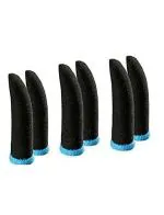 LIMESHOT Slip-Proof Blue Pro Gaming Finger Sleeve 6 x 6 x 12 cm (Pack of 3)