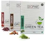 Dophie Green Tea Leaves For Weight Loss Hibiscus Green Tea,Cinnamon Green Tea, Rosemary Green Tea, For Weight Loss (100g Each)(Combo Pack Of 3)