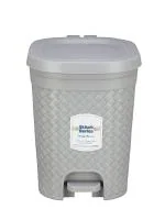 RANDAL New Unique Stitch Design Pedal Dustbin For Home, Office And Bathroom ( 15 L - Grey )
