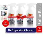 Shinelay Eco-Friendly Refrigerator Cleaner 500 ml | Pack of 3 | Cleaning Liquid Spray For Fridge/Freezer Inside | Tough Stains, Germs, Smudges & Grease Remover