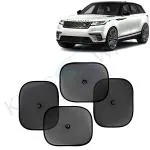 Kingsway Car Curtain Sticky Sun Shade Universal Use for Land Rover Range Rover Velar, 2018 Onwards Model, Color : Black, Mesh, Pack of 4 Piece Car Sun Shades Blinds Cover