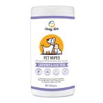 Goofy Tails Anti Bacterial Pet Grooming Wipes for Dogs & Cats and Puppies (80 Wipes)