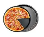 RefineMart 2 Pack Pizza Baking Tray for Microwave Oven| Non Stick pizza pan for oven | Pizza Baking Mould for Home & Restaurant | Pizza Serving Plate Sizes 23cm & 28cm