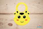 The Little Lookers Yellow Adjustable Strap, Waterproof, Stain Proof Silicone Feeding Bib