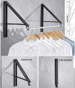 FlairFinds Wall mounted cloth hanger , Cloth hanger , Hanger , Clothes Drying Rack, Folding Clothes Hanger Rack, cloth hanger for wall, cloth hanger stand, cloth hanger for drying clothes, cloth hanger for door, cloth hanger for balcony pack of 1