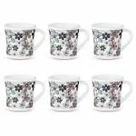 LARAH BY BOROSIL 6N 16CL MUG MACY DESIGN (NOVELTY) SET OF 6 MUGS