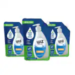 WiZ pH-Balanced Extra Moisturizing Peach Hand Wash with Refreshing Fragrance, Give Complete Protection for Soft & Gentle Hands, 750ml Refill Pouch - Pack of 3