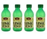 Food Essential Lime Juice Concentrate 1 Litre - Pack of 4 (250 ml. each)