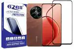 eZell REALME P1 5G FULL TEMPERED GLASS By D+ (Black), ESD Anti-Static, Sensitive touch Edge to Edge Full Glue Tempered Mobile Screen protector with Wet & dry Wipes
