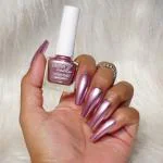 Indie Nails Misty Rose Vegan Quick Dry Long Lasting Gloss Finish Toxin 12 Free Formula Nail Lacquer, Rosegold Nail Polish, Metallic Nail Enamel 5ml