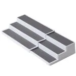 Primeway 3 Tier Expandable Spice Rack | Non Skid Shelf Kitchen Organizer | Pantry Rack | Cabinet Rack | Bedroom Rack | Fridge Rack | Bathroom and Washroom Rack | Adjustable Length Rack | Plastic Rack