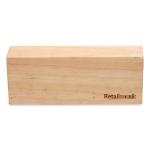 Retailmonk Beige Rectangle Wooden Yoga Block (9 inch x 2.5 inch x 3.5 inch)