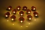 SM GOLD 18 LED Plastic Diya for Eco-Friendly Diwali Decorations