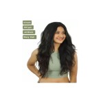 Hair Naturals Classic 7 Set Clip In Extensions- Wavy Hair Extension Jet Black (18 Inch, 160 gm)