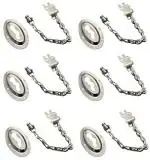 RAB Door Chain Lock Stainless Steel Code Door Chain SS 21672 Pack of 6 PCS
