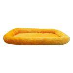 Hiputee Golden Luxurious Rectangular Faux Fur Pad Bed For Dogs And Cats (Xxl)