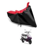 KEDIT New TVS Scooty Pep Universal Motorcycle Bike/Scooty Two Wheeler Safety Full Body Cover TVS Scooty Pep Red Black Colour KK-541