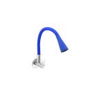 SPAZIO Prime Flexo SmartBuy Flexible Sink Faucet - Flxo Play (with 360 Degree Flexible Silicon Hose & Dual Flow Pattern) Hot/Cold Water Tap with Wall Flange - Blue