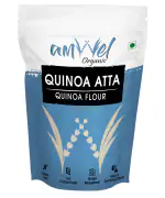 Amwel Organic Quinoa Atta | Quinoa Flour | 450g x 2 pc | Certified Gluten Free, High in Protein Aata | Make Chapati, Wrap, Cake and More | Helps in Weight and Diet Management | 0.9kg