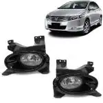 Kingsway Car Fog Lights/Lamps with Bezel and Wiring for Honda City, Model Year : 2009 - 2013, Material: ABS / PVC, 35W, 12V DC, Color : Yellow, Set of 2 Piece (Left / Right)