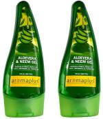 Aromaplus Aloevera & Neem Gel_120g (120 g) (Pack of 2)