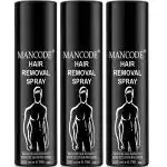 MAN CODE Hair Removal Cream Spray For Men 200ml | Painless Body Hair Removal spray For Chest, Back, Legs & Under Arms | Pack Of 3