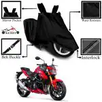 Aashtik Mart Suzuki GSX S750 Motorcycle Bike Scooty Cover Black Colour Water Resistant - UV Protection & Dust Proof Imported Fabric Quality,Sun Protection,Weather Bike - Scooty Two Wheeler Body CoverSuzuki GSX S750